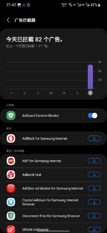 🗣 国行三星浏览器修改地区更换默认搜索引擎、启用广告拦截插件的方法🔗 