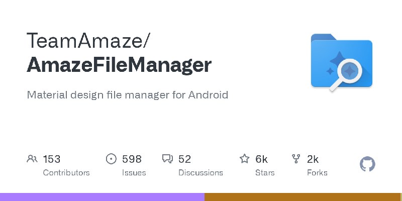 GitHub - TeamAmaze/AmazeFileManager: Material design file manager for Android