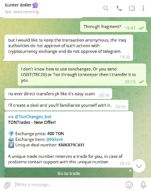 🗣 一个骗 +888号以及频道的新骗局骗子以高额价钱来买username