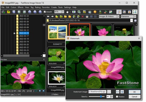【软件名称】FastStone Image Viewer【支持平台】#Windows【软件功能】图片浏览器【软件简介】一款老牌的图片浏览器，针对个人用户及教育用户免费，无需购买授权
