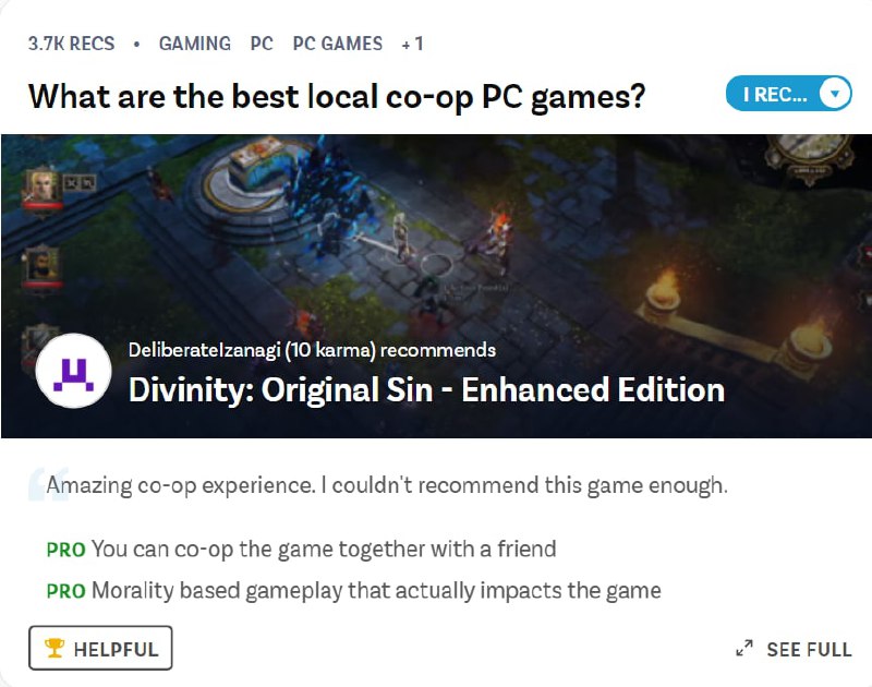 【网站名称】Slant【网站功能】软件对比【网站简介】一款软件对比网站，包含安卓、PC、网站、游戏等的对比，对比并显示最好的一个