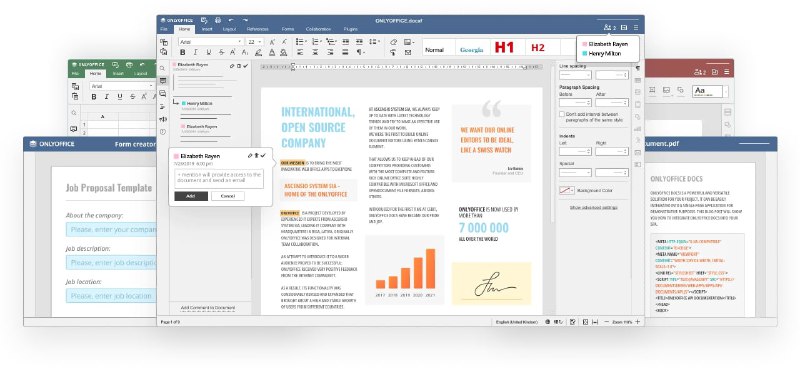 【软件名称】ONLYOFFICE【软件功能】办公套件【支持平台】#Windows #macOS #Linux #iOS #Android【软件简介】一款免费开源的办公套件，结合了文本、电子表格和演示文稿编辑器，允许创建、查看和编辑本地文件