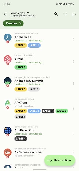 【软件名称】Swift Backup【软件功能】Android备份【支持平台】#Android【软件简介】一款用来备份 Android 手机重要数据的应用，可以备份应用、短信、通话记录、壁纸，甚至可以保留应用更新后的旧版本应用，以便将来降级安装