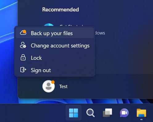 微软在 Windows 11 的开始菜单嵌入广告Windows 11 用户在使用新的内测版本时发现，在开始菜单点击用户图标后，微软在该面板添加了用于推广自家产品的 “入口”—— 带 “橙色圆点” 提示的文字广告