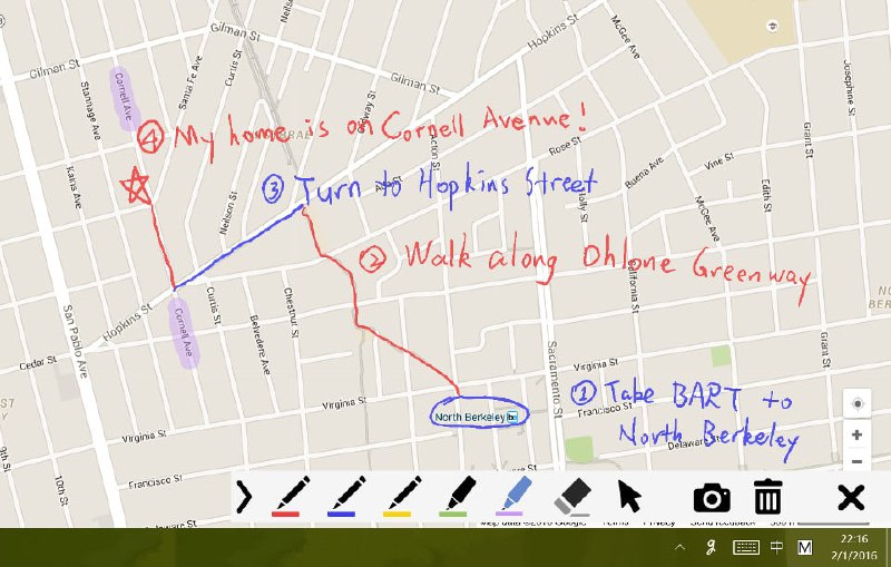 【软件名称】gInk【支持平台】#Windows【软件功能】电子教鞭【软件简介】gInk是Windows下的一个屏幕注解软件，用来帮助改善演讲和演示，并帮助处理需要在屏幕上的某些内容旁边注释的临时想法