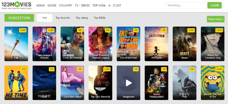 【网站名称】123Movies【网站功能】在线影视【网站简介】一款国外的免费在线影视网站