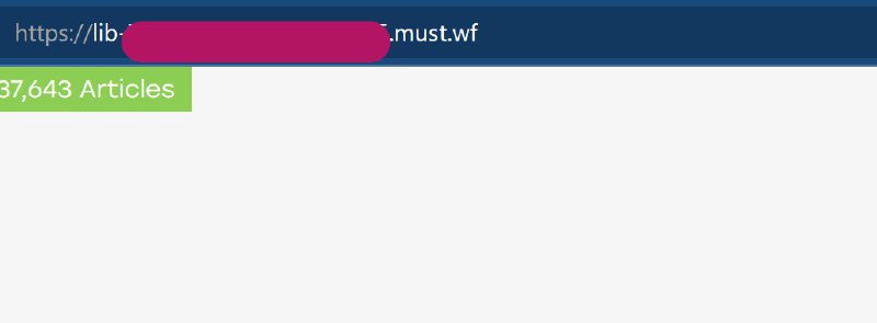 Z-Library 为用户提供了新的后缀的私人域名此前 Z-Library 向用户提供的私人域名均由 carbon.pm 为后缀，而今天发现还提供 must.wf 和 mountain.pm 两个后缀的私人域名，登陆私人域名即可查看