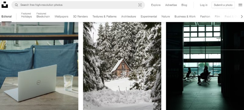 【网站名称】Unsplash【网站支持】浏览器、iOS【网站功能】免版权高清图【网站简介】网站所有图片都是免版权高清图，图片可直接下载，无需注册登录