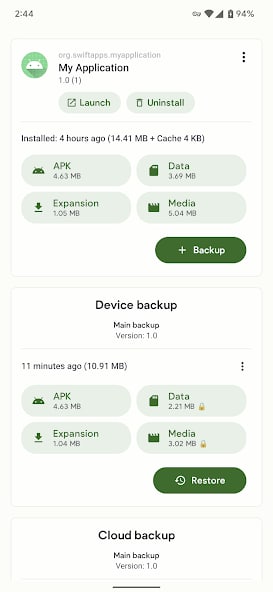 【软件名称】Swift Backup【软件功能】Android备份【支持平台】#Android【软件简介】一款用来备份 Android 手机重要数据的应用，可以备份应用、短信、通话记录、壁纸，甚至可以保留应用更新后的旧版本应用，以便将来降级安装