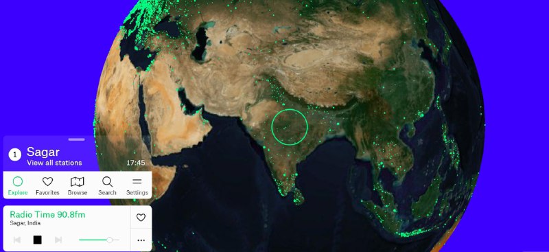 【网站名称】Sagar【网站功能】电台【网站简介】一个可以听全球电台的网站