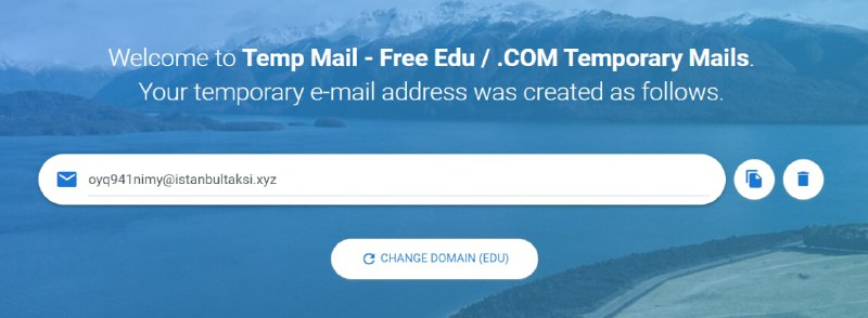 【网站名称】eTempMail【网站功能】临时教育邮箱【网站简介】一款免费的临时教育邮箱网站，可在有教育邮箱注册优惠的平台使用