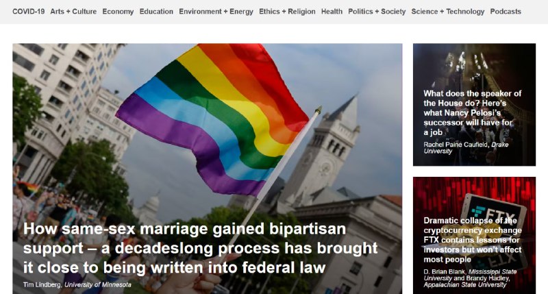 🗣 The Conversation💬 The Conversation是一个非营利性媒体、在线新闻发布和研究报告网站