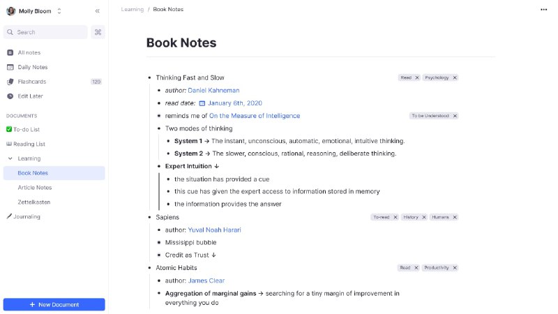 【软件名称】Remnote【支持平台】#Windows #macOS #Linux #Android #Web【软件功能】笔记应用【软件简介】它起源于MIT(麻省理工大学)的研究项目，是一款类RoamResearch的双向链结构化的知识、笔记管理工具，同时具备类似ANKI间隔重复的记忆功能，还有PDF的批注