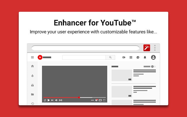 【插件名称】Enhancer for YouTube™【插件功能】YouTube增强【插件简介】前两天推了一款YouTube的插件，有群友推荐了这一款说更好用