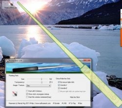 【软件名称】PointerStick【软件功能】电子教鞭【支持平台】#Windows【软件简介】一款免费的电子教鞭软件，不需要安装，大小只有704K