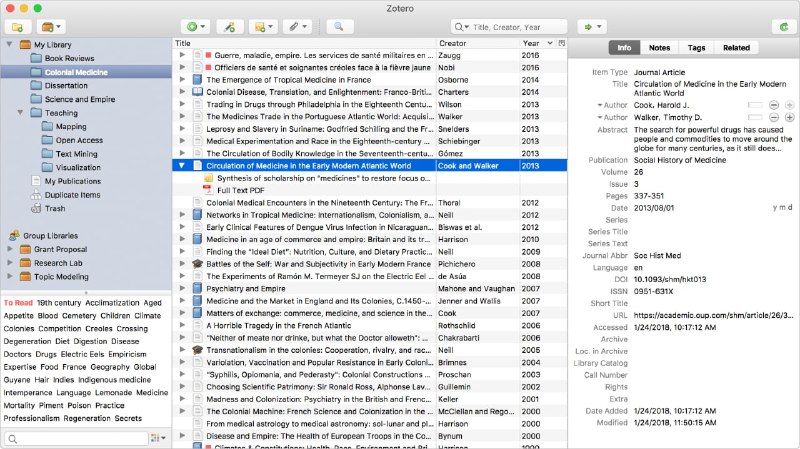 【软件名称】ZOTERO【软件功能】文献管理【支持平台】#Windows #macOS #Linux #浏览器插件【软件简介】一款免费的参考文献管理软件，可帮助您 收集、组织、注释、引用和分享研究