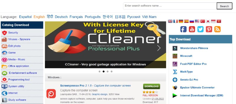 【网站名称】taiwebs【网站功能】破解软件下载【网站简介】国外一款破解软件下载网站，手机端电脑端的软件都有