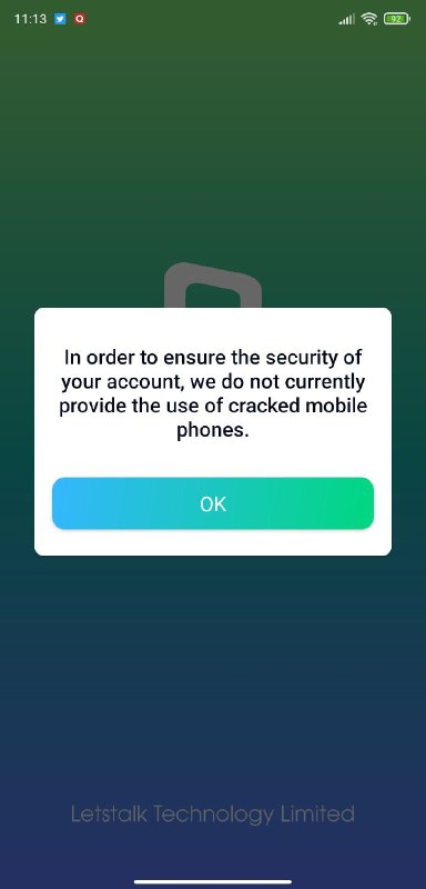 Letstalk禁止刷过机的设备使用👎