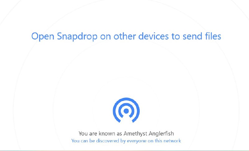 【网站名称】Snapdrop【网站功能】跨平台文件传输【网站简介】一款跨平台文件传输工具，传输设备需在同一局域网内